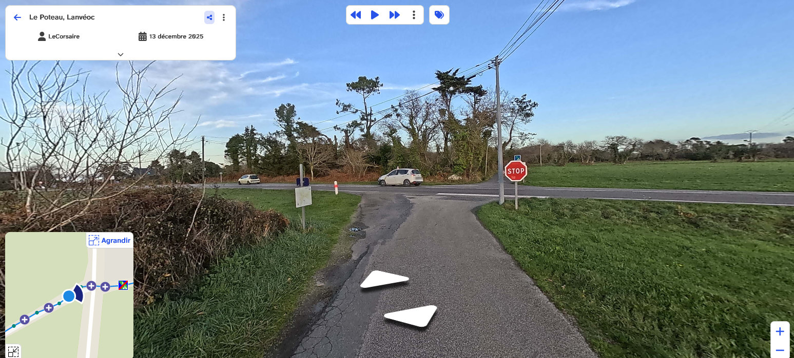 Collectage à pied - exemple