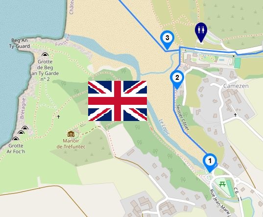Parcours en anglais (cliquer pour ouvrir la visite)